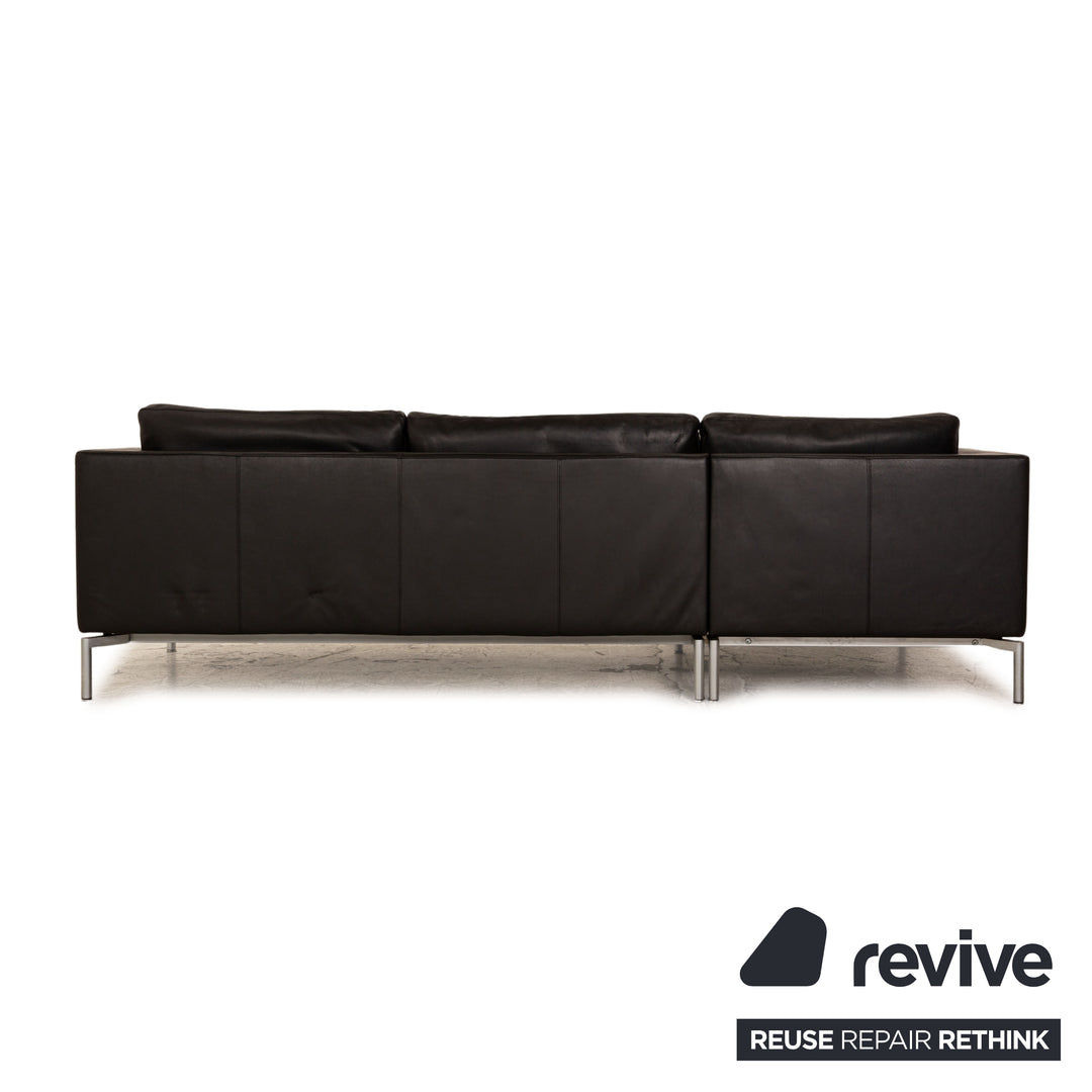 Walter Knoll Good Time Leder Ecksofa Schwarz Sofa Couch
