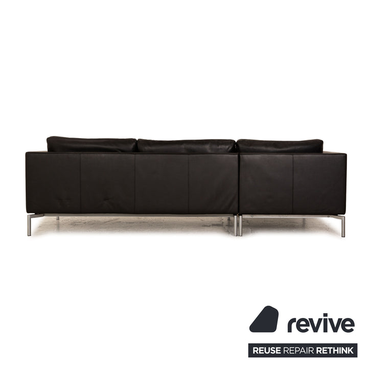 Walter Knoll Good Time Leder Ecksofa Schwarz Sofa Couch