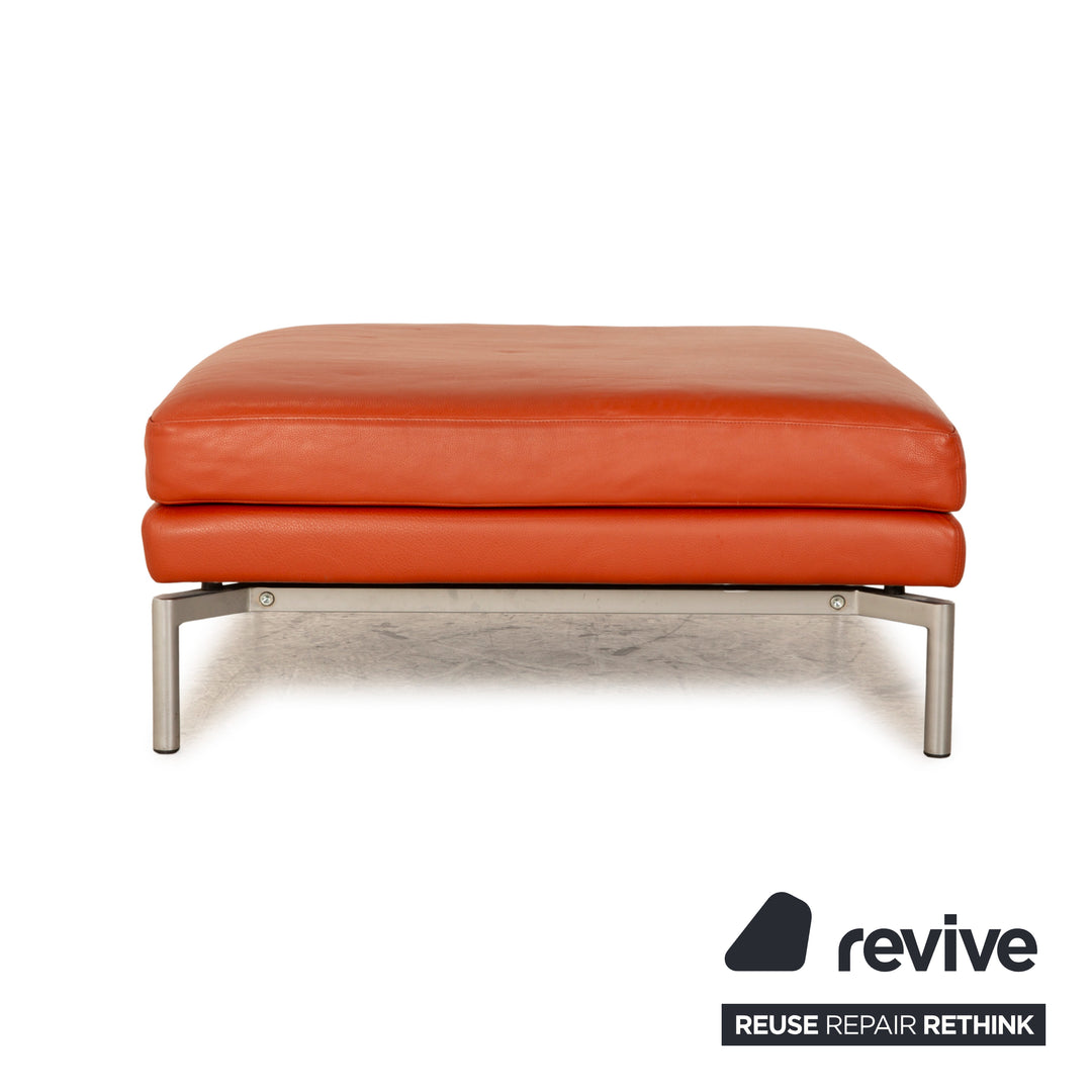 Walter Knoll Good Time Leather Stool Orange