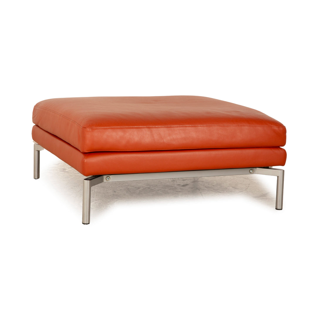 Walter Knoll Good Time Leather Stool Orange