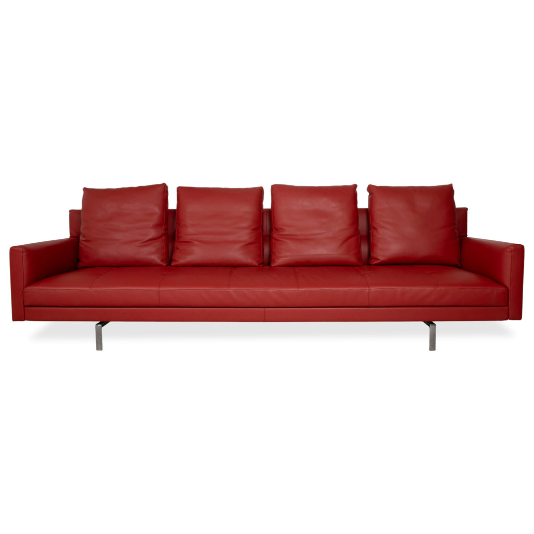 Walter Knoll Gordon Leder Viersitzer Rot Sofa Couch