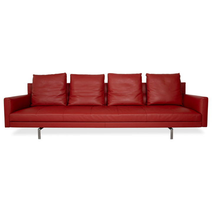 Walter Knoll Gordon Leder Viersitzer Rot Sofa Couch