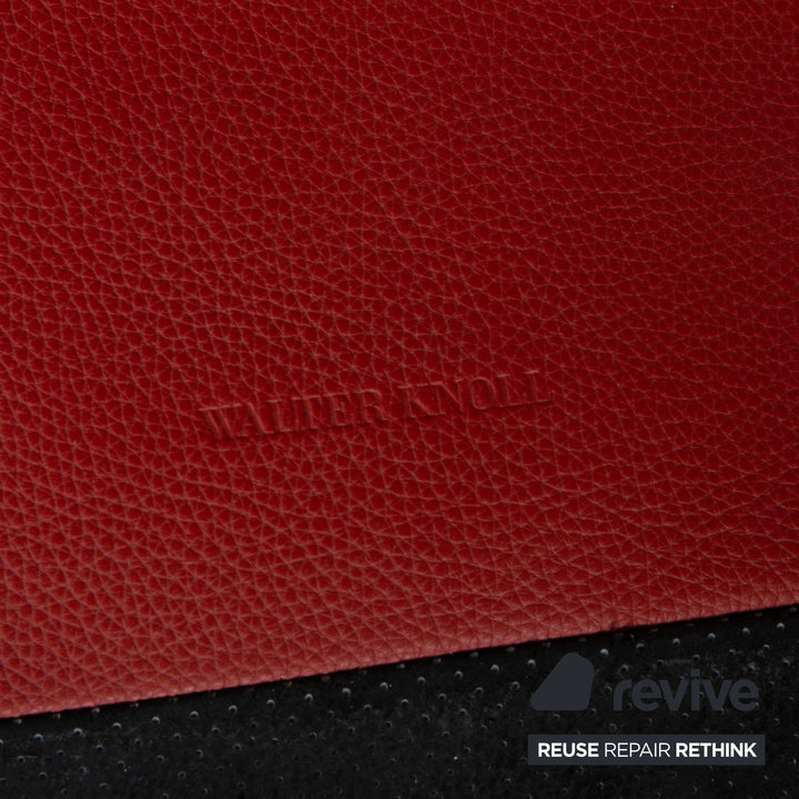 Walter Knoll Gordon Leder Viersitzer Rot Sofa Couch