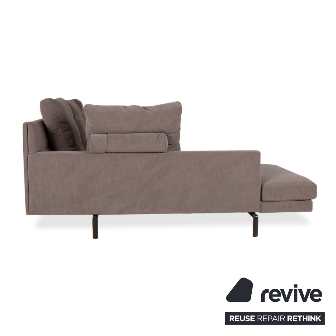 Walter Knoll Gordon Stoff Ecksofa Grau Taupe Sofa Couch