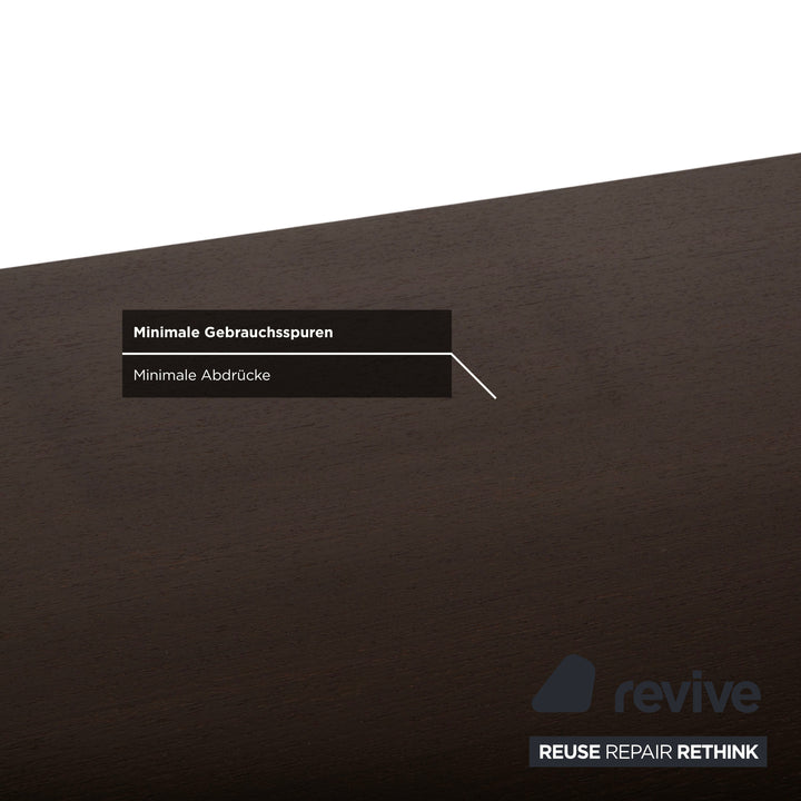 Walter Knoll Holz Schreibtisch Braun Chrom 225 x 100 cm