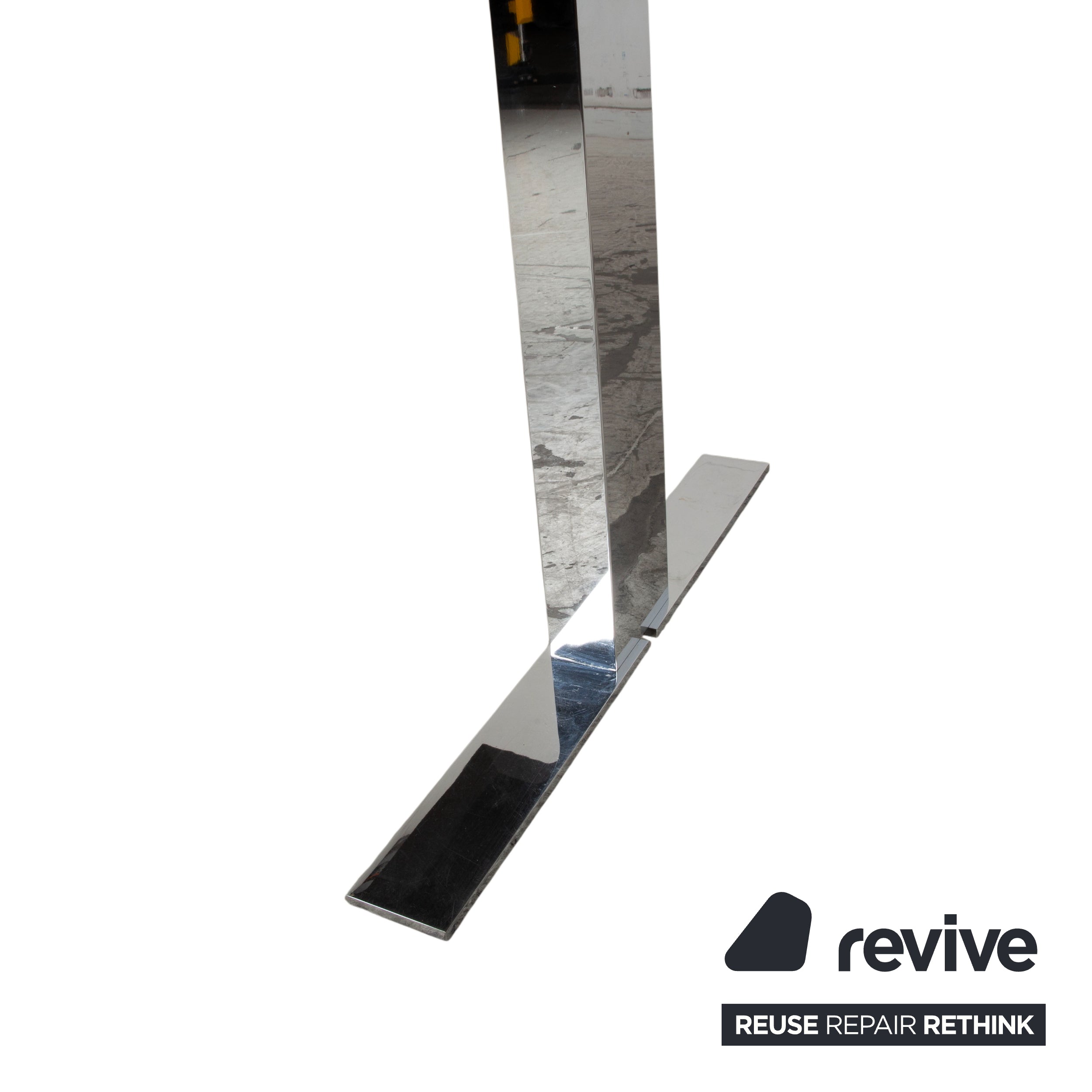 Walter Knoll Holz Schreibtisch Braun Chrom 225 x 100 cm