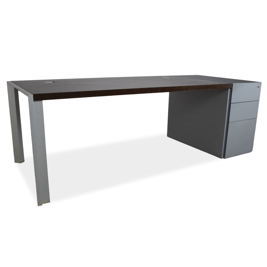 Walter Knoll Icon Wood Brown Grey Desk Drawer
