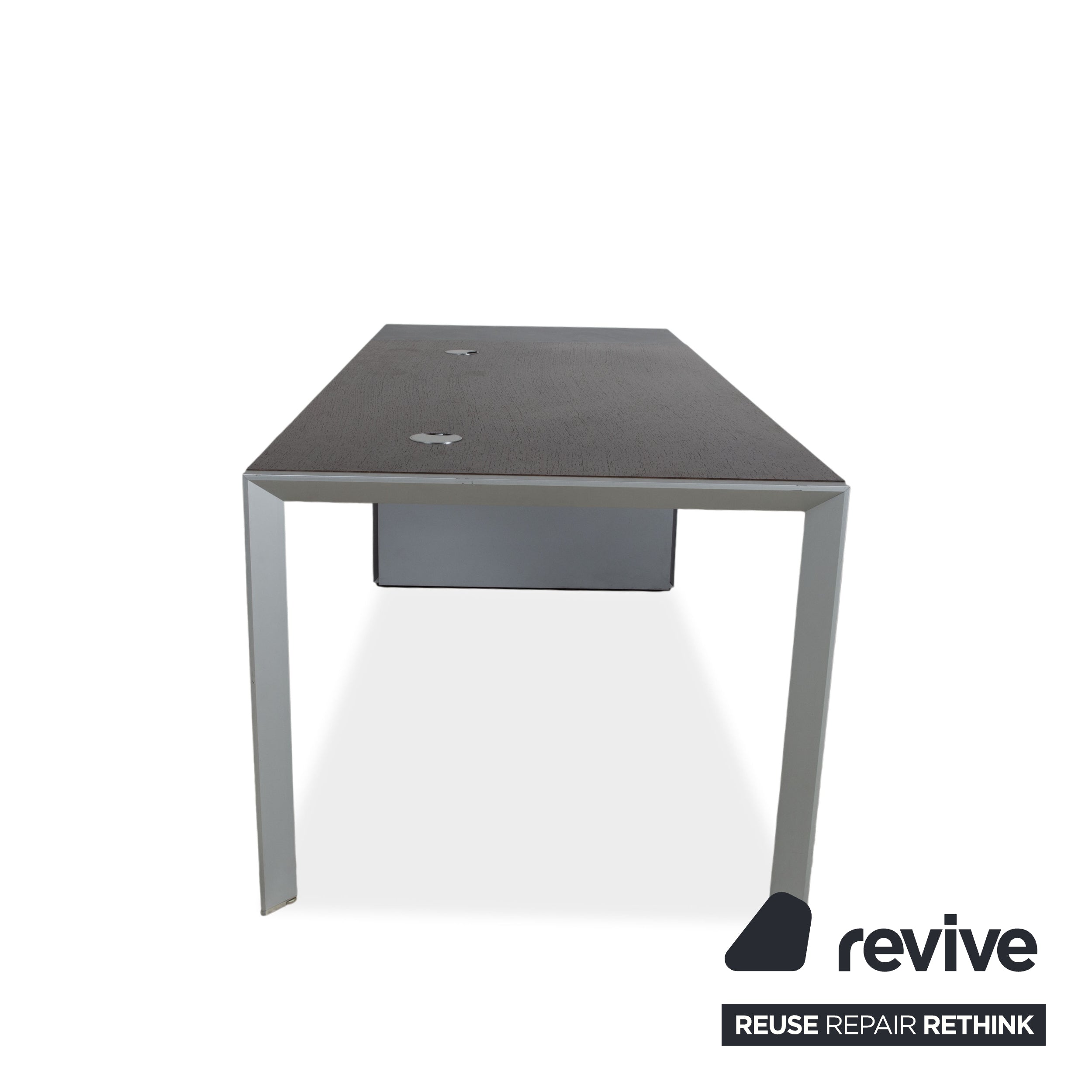 Walter Knoll Icon Holz Braun Grau Schreibtisch Schublade