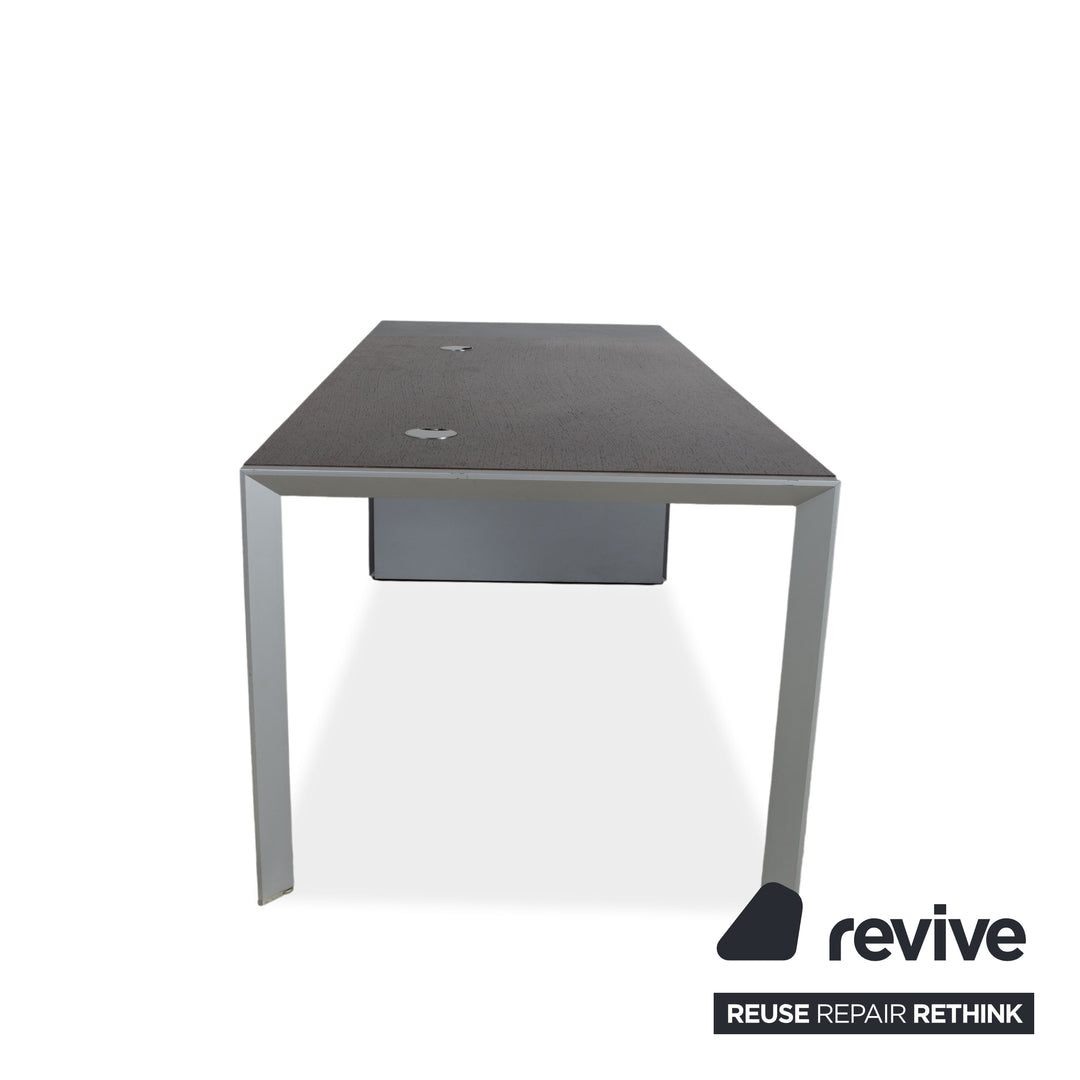 Walter Knoll Icon Wood Brown Grey Desk Drawer