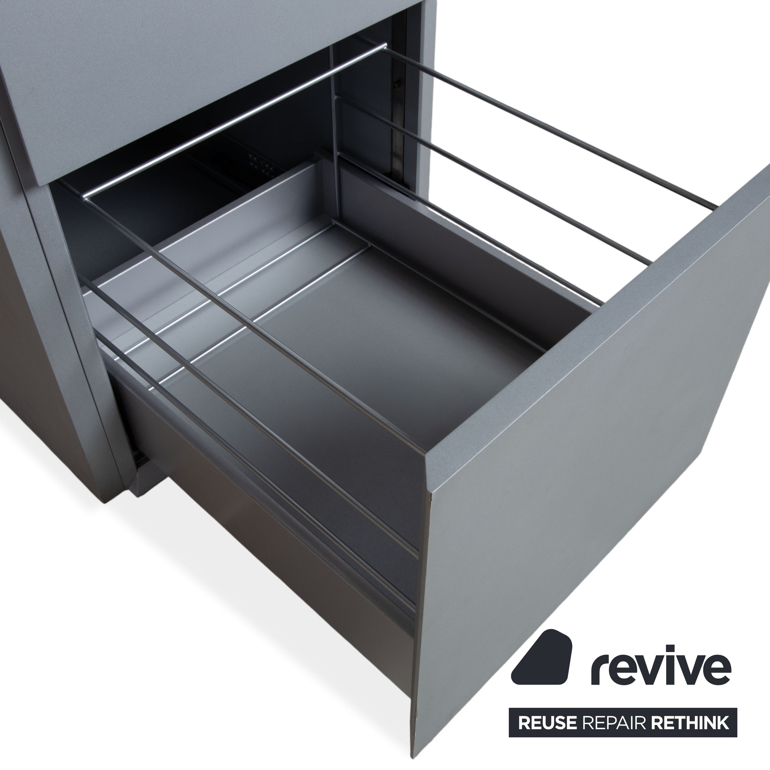 Walter Knoll Icon Holz Braun Grau Schreibtisch Schublade