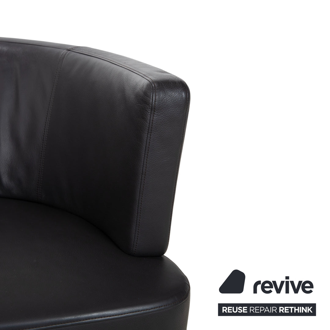 Walter Knoll Ishino Leder 2x Sessel Anthrazit Grau Drehbar
