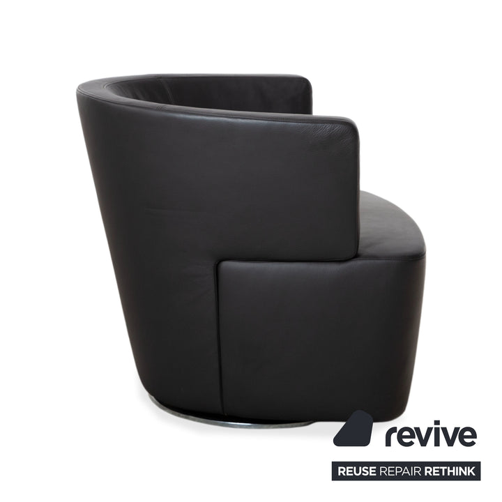 Walter Knoll Ishino Leder 3x Sessel Anthrazit Grau Drehbar