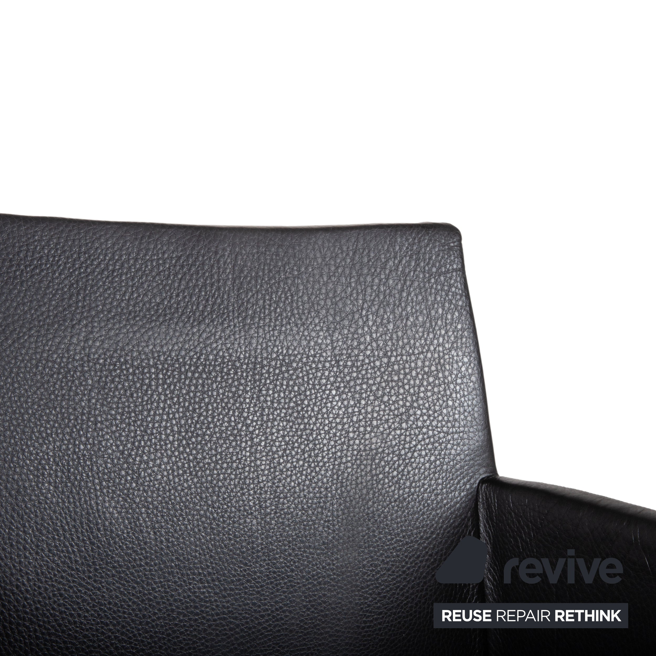 Walter Knoll Jason 3er Stuhl Garnitur Leder Schwarz
