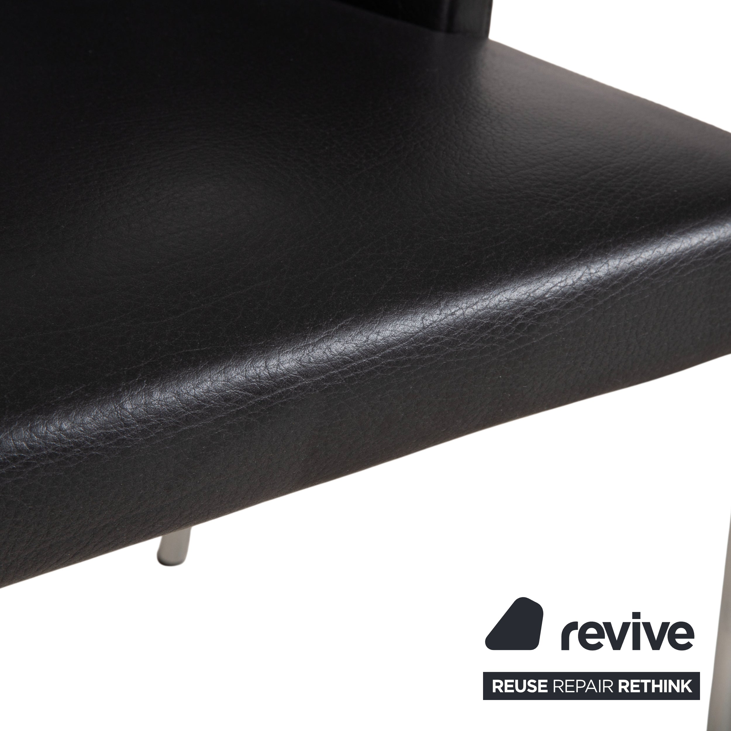 Walter Knoll Jason 3x Stuhl mit Together Sitzbank Sitzbank Leder Schwarz