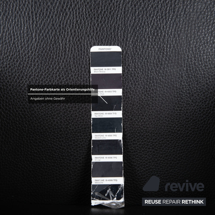 Walter Knoll Jason 3x Stuhl mit Together Sitzbank Sitzbank Leder Schwarz