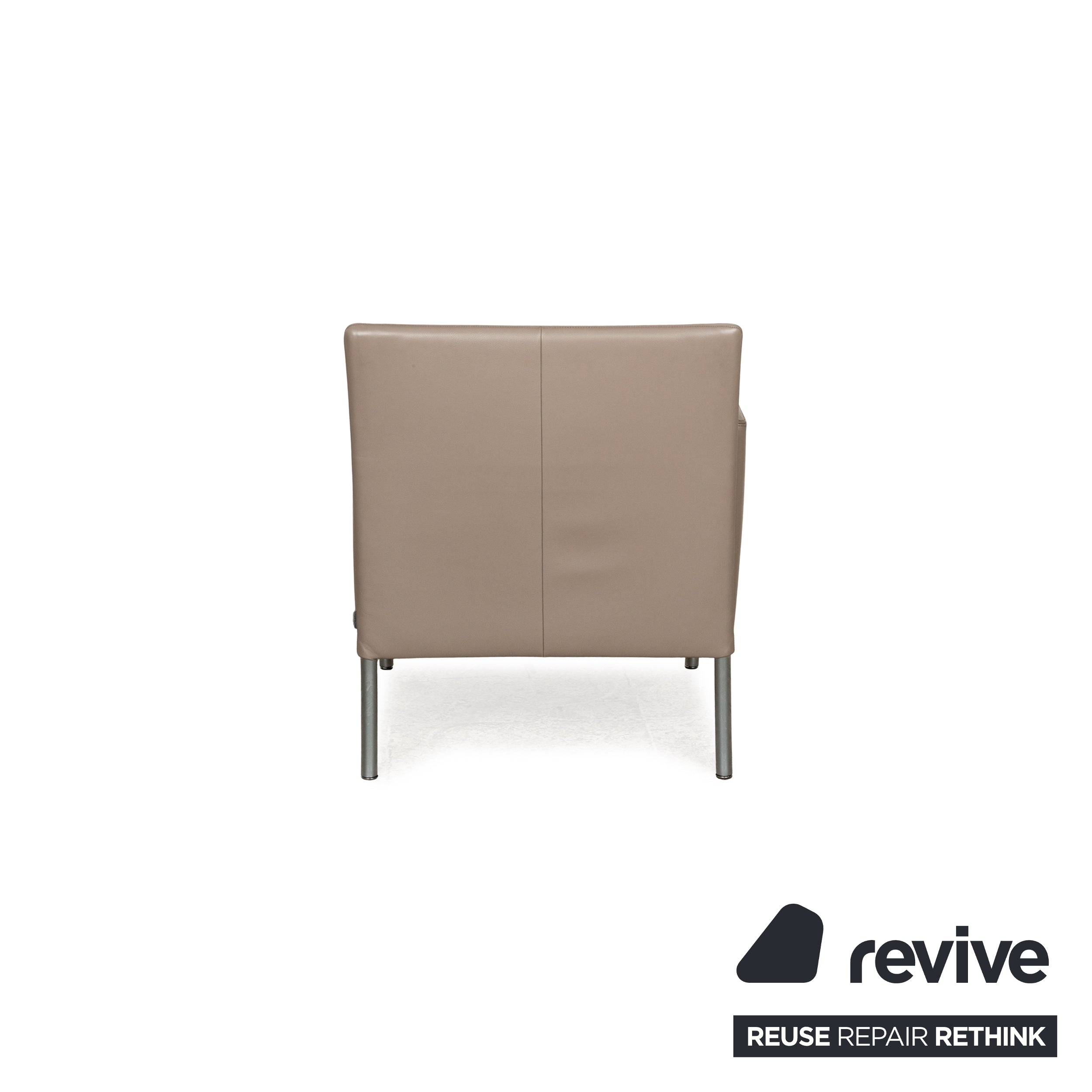 Walter Knoll Jason Leather Armchair Brown Brown-Gray