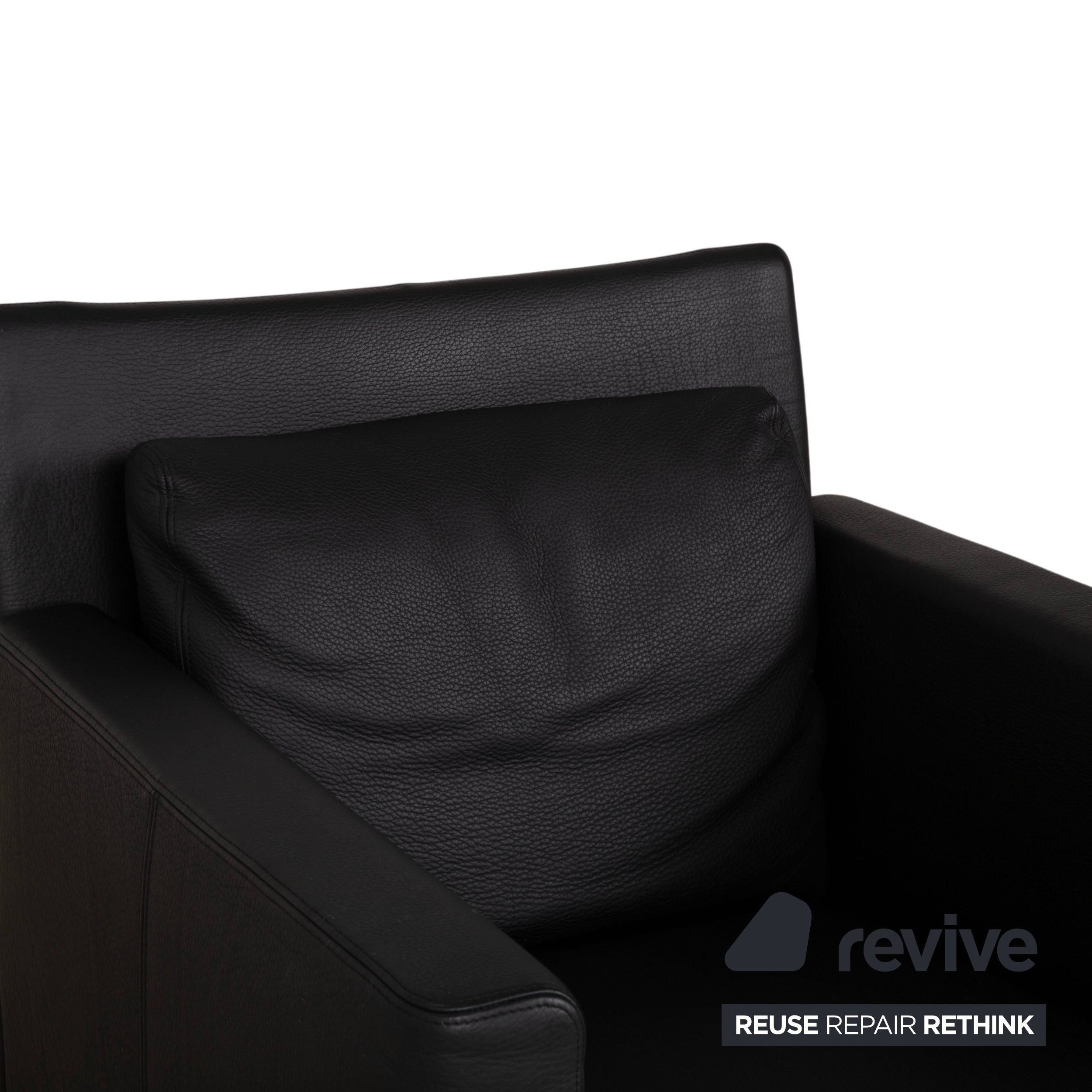 Walter Knoll Jason Leder Sessel Schwarz Nappa Leder Gestell Metall
