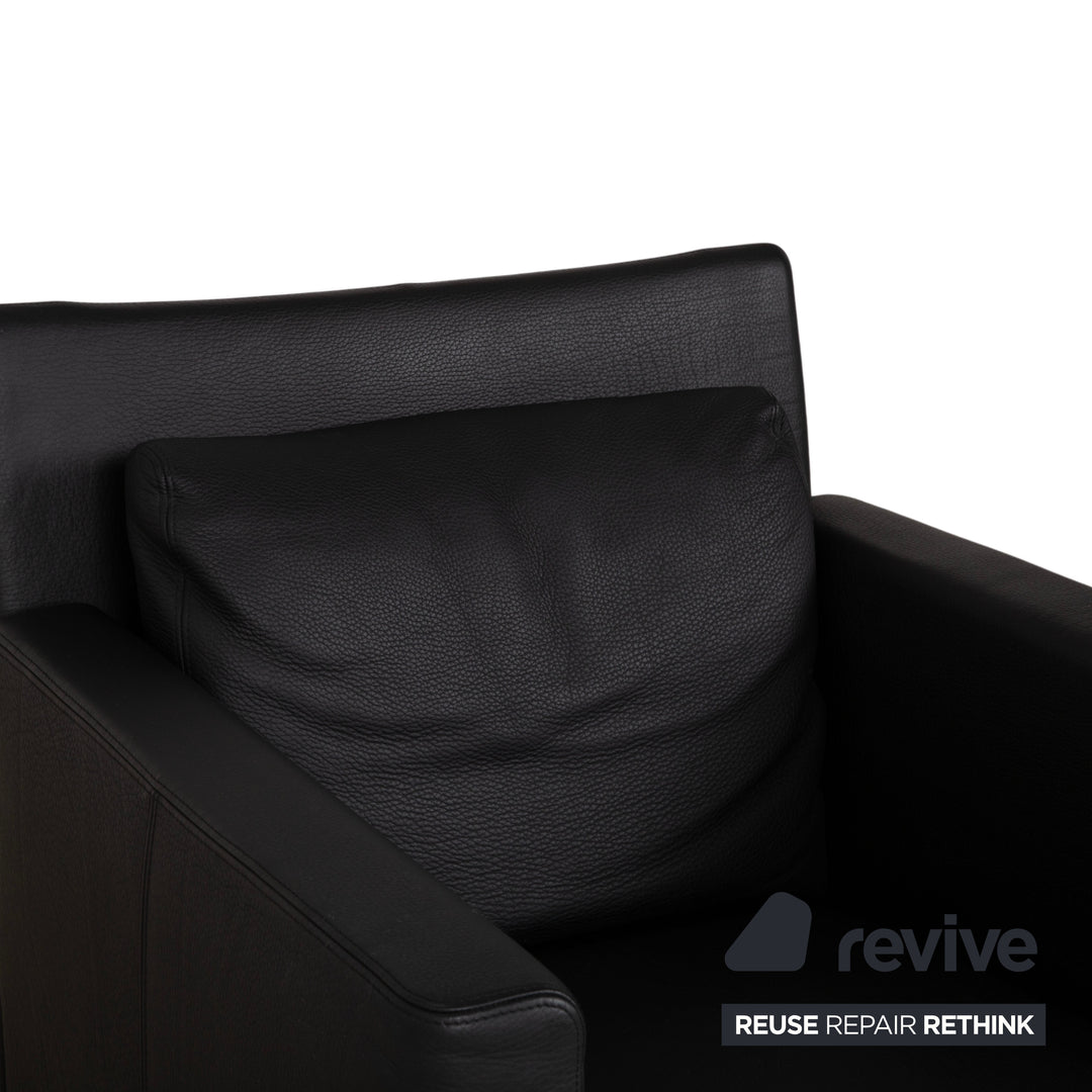 Walter Knoll Jason Leder Sessel Schwarz Nappa Leder Gestell Metall