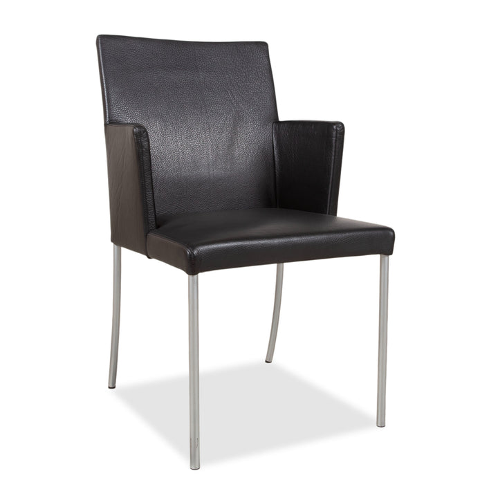 Walter Knoll Jason Stuhl Leder Schwarz