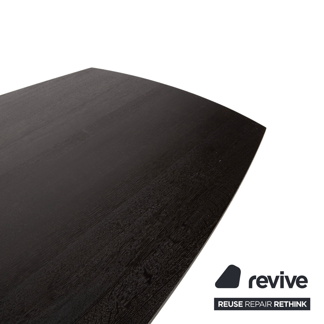 Walter Knoll Joco Wood Dining Table Black 220 x 95 cm