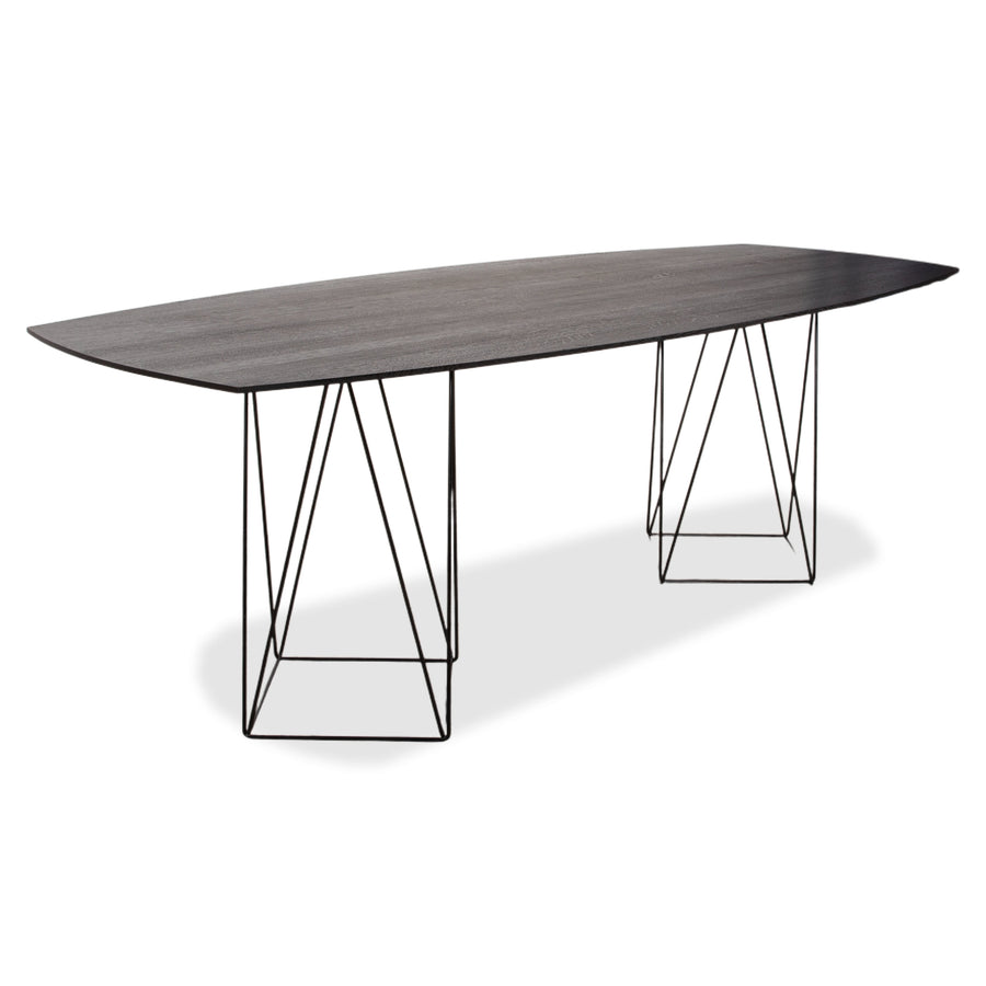 Walter Knoll Joco houten eettafel zwart 220 x 95 cm