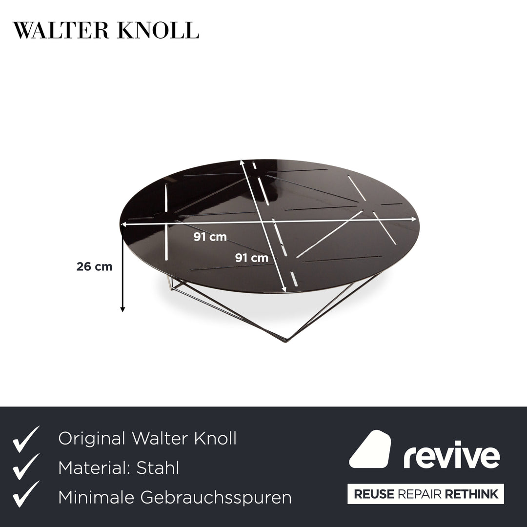Walter Knoll Joco Table Stahl Couchtisch Schwarz Anthrazit