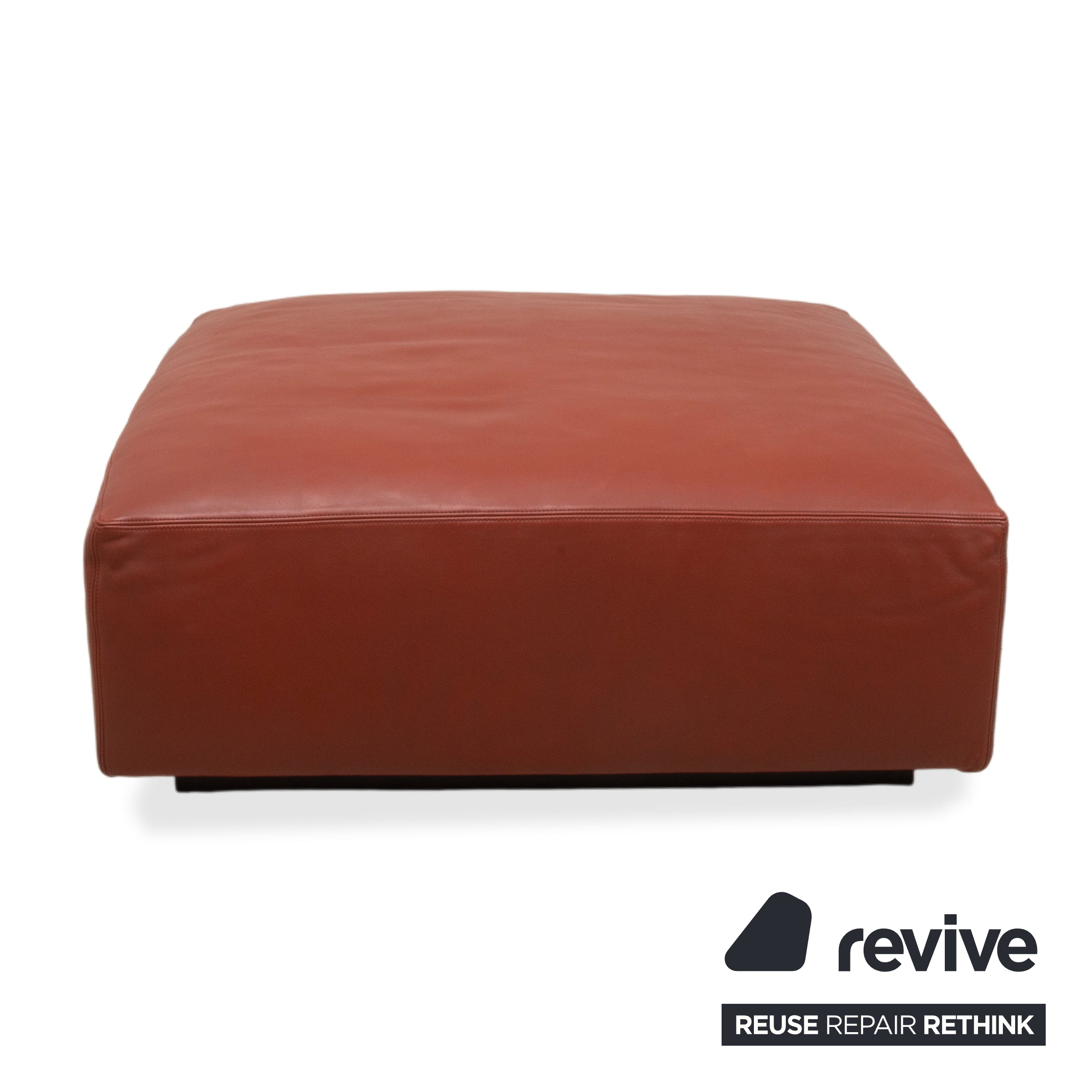 Walter Knoll Living Landscape 755 Garnitur Leder Ecksofa Hocker Rot Terracotta Sofa Couch