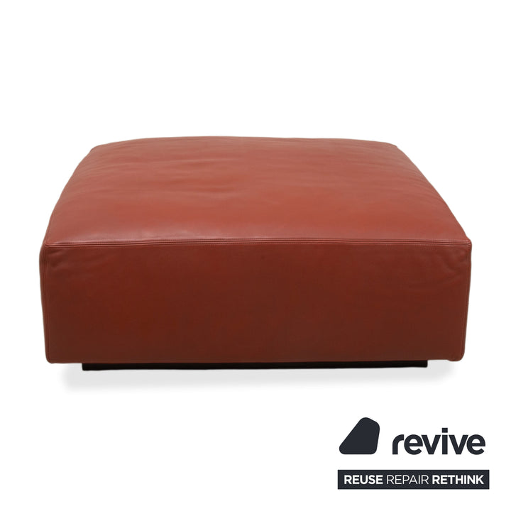 Walter Knoll Living Landscape 755 Leder Hocker Rot Terracotta