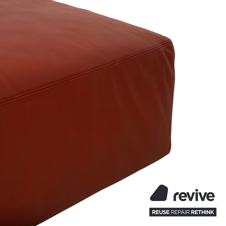 Walter Knoll Living Landscape 755 Leder Hocker Rot Terracotta