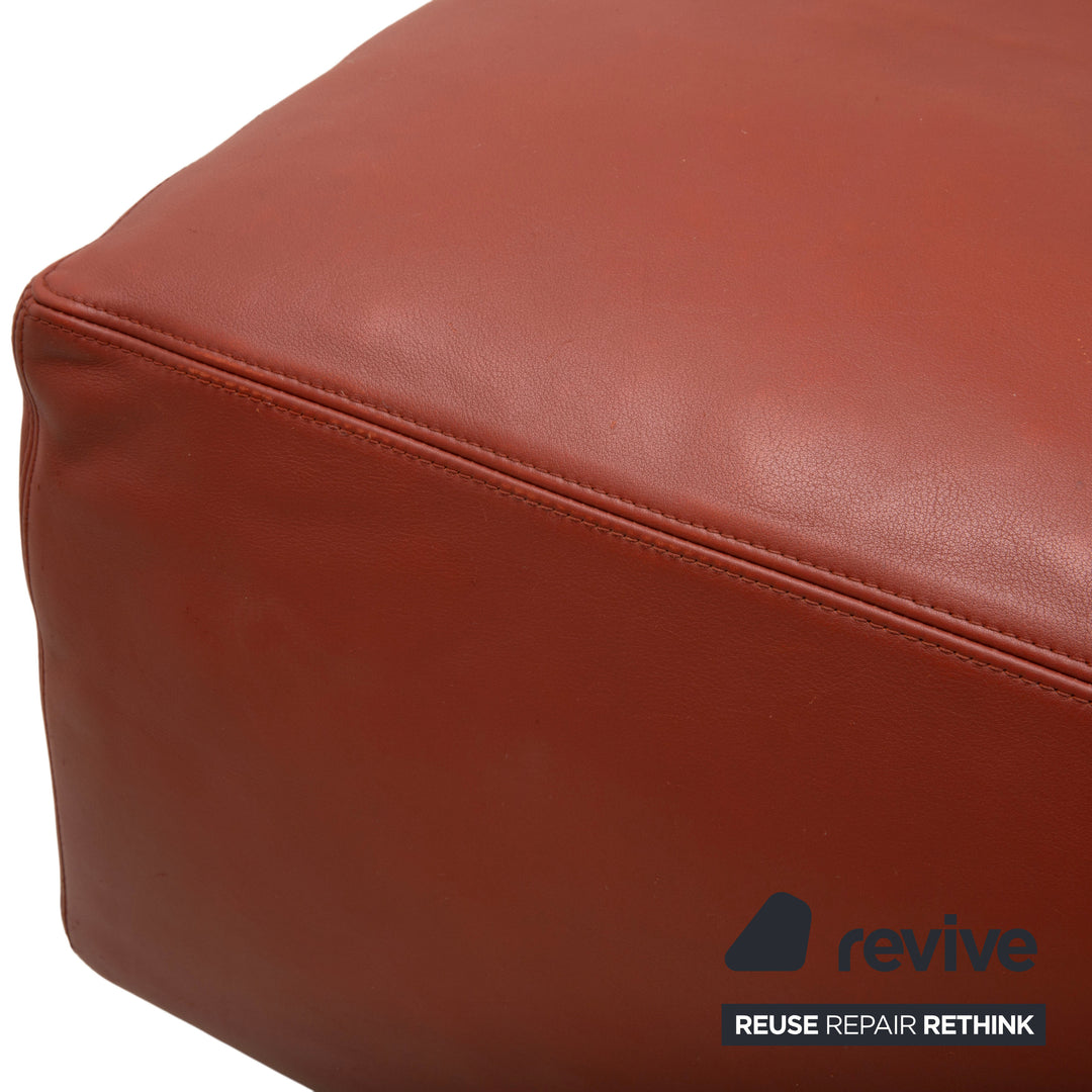 Walter Knoll Living Landscape 755 Leder Hocker Rot Terracotta