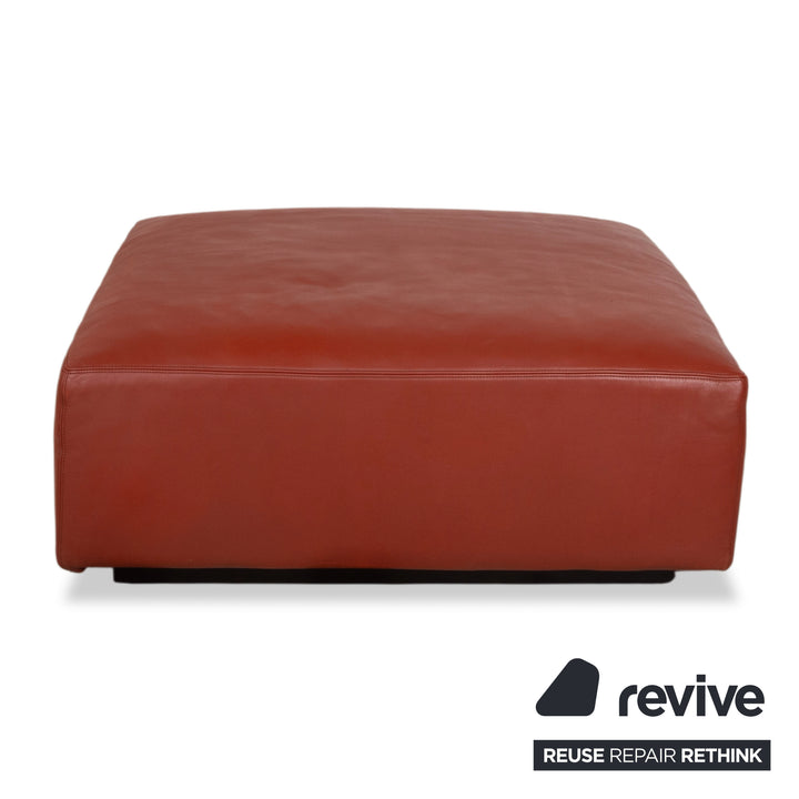 Walter Knoll Living Landscape 755 Leder Hocker Rot Terracotta
