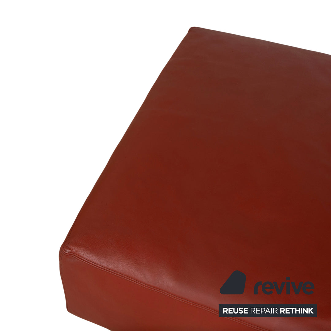 Walter Knoll Living Landscape 755 Leder Hocker Rot Terracotta