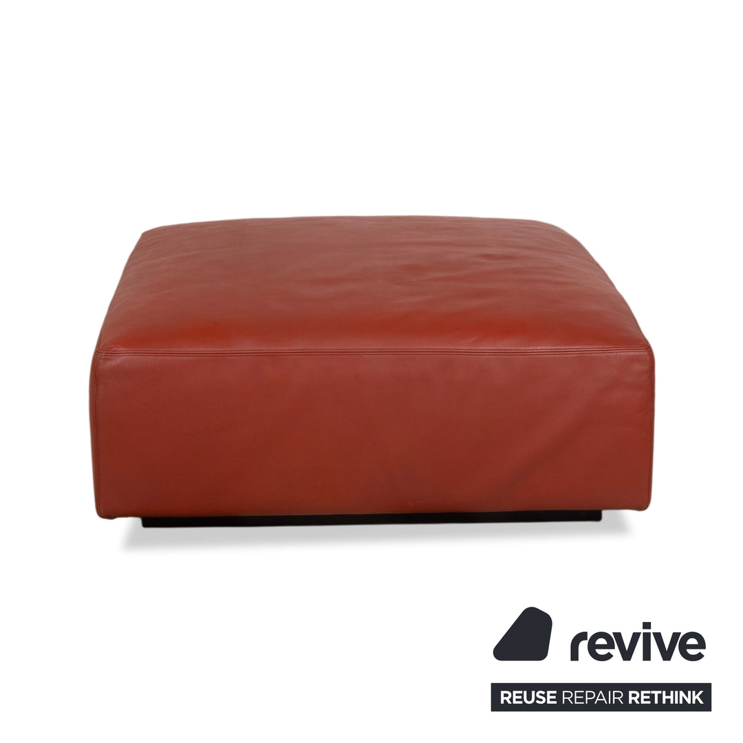 Walter Knoll Living Landscape 755 Leder Hocker Rot Terracotta