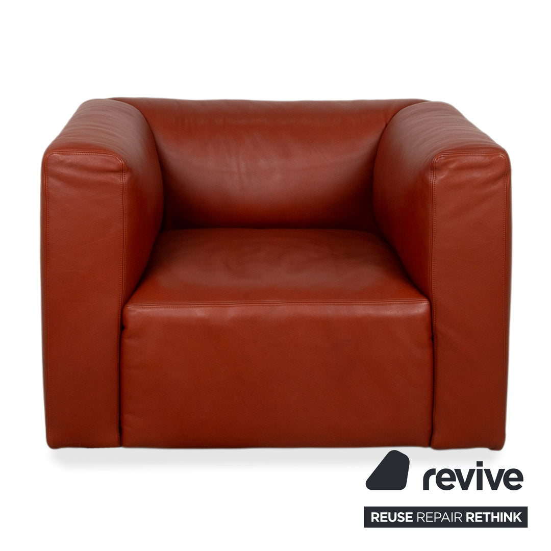 Walter Knoll Living Landscape 755 Leder Sessel Rot Terracotta