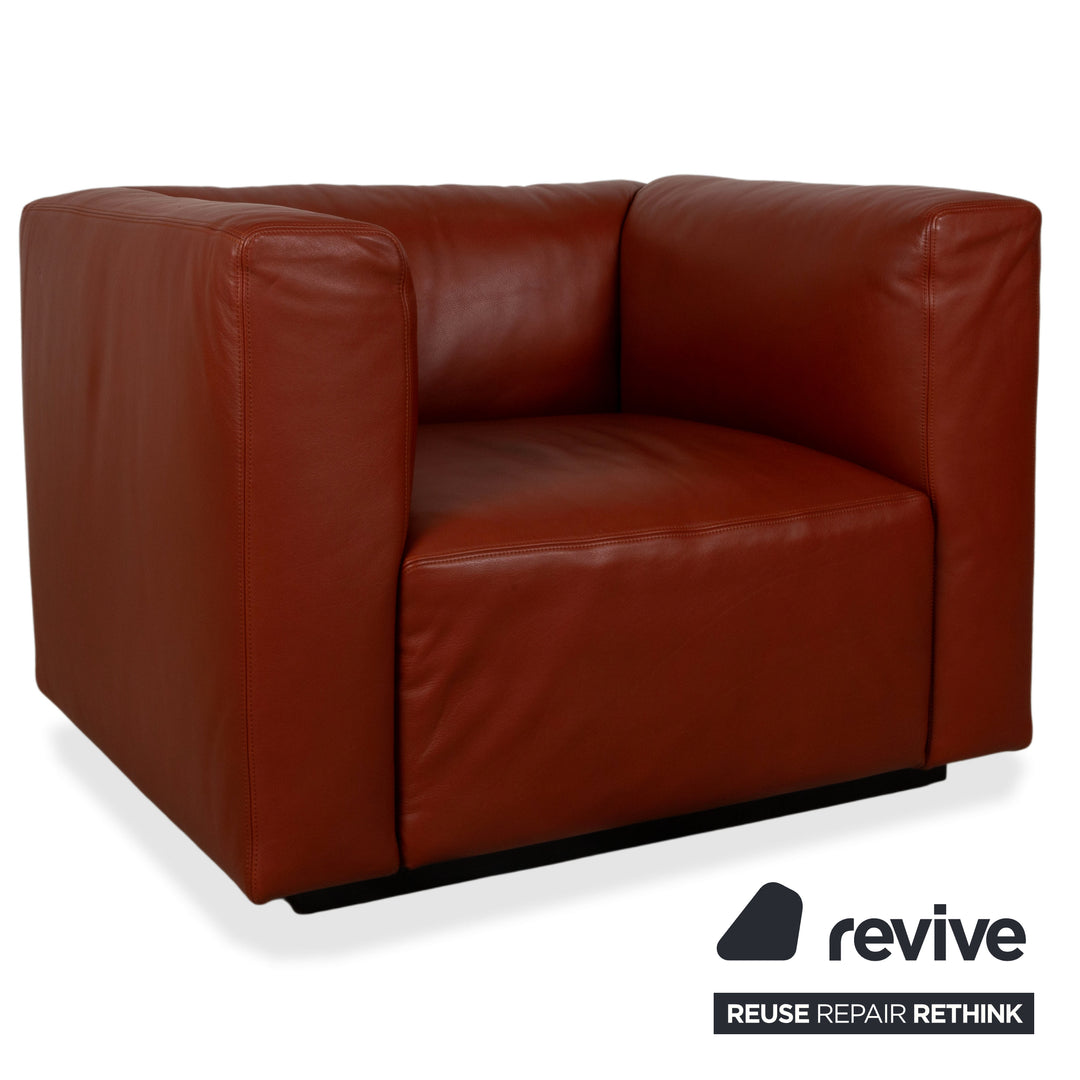 Walter Knoll Living Landscape Garnitur 2x 755 Leder Sessel Rot