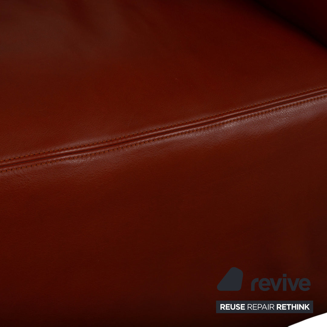 Walter Knoll Living Landscape Garnitur 2x 755 Leder Sessel Rot