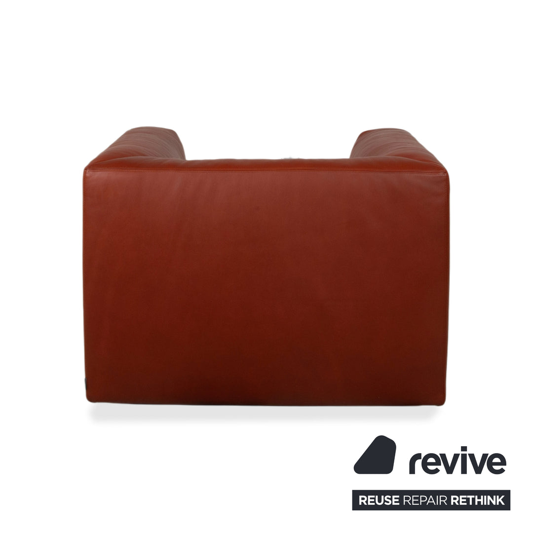 Walter Knoll Living Landscape Garnitur 2x 755 Leder Sessel Rot