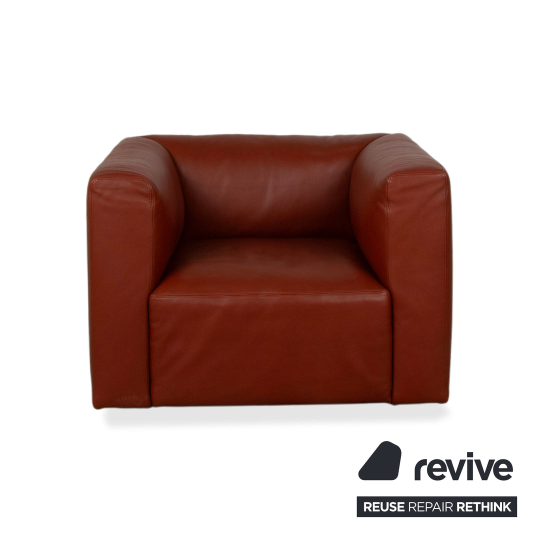Walter Knoll Living Landscape Garnitur 2x 755 Leder Sessel Rot