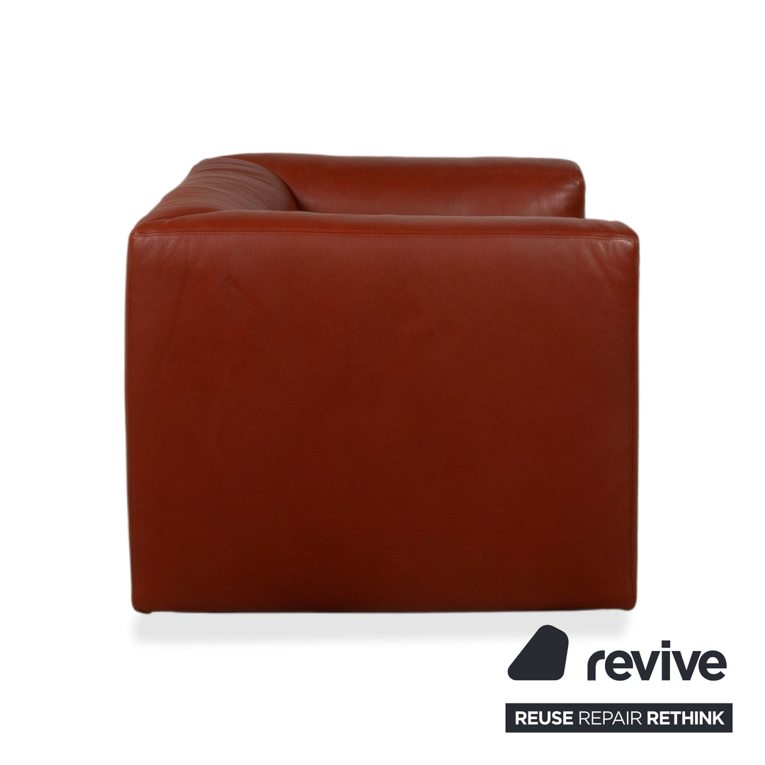 Walter Knoll Living Landscape Garnitur 2x 755 Leder Sessel Rot