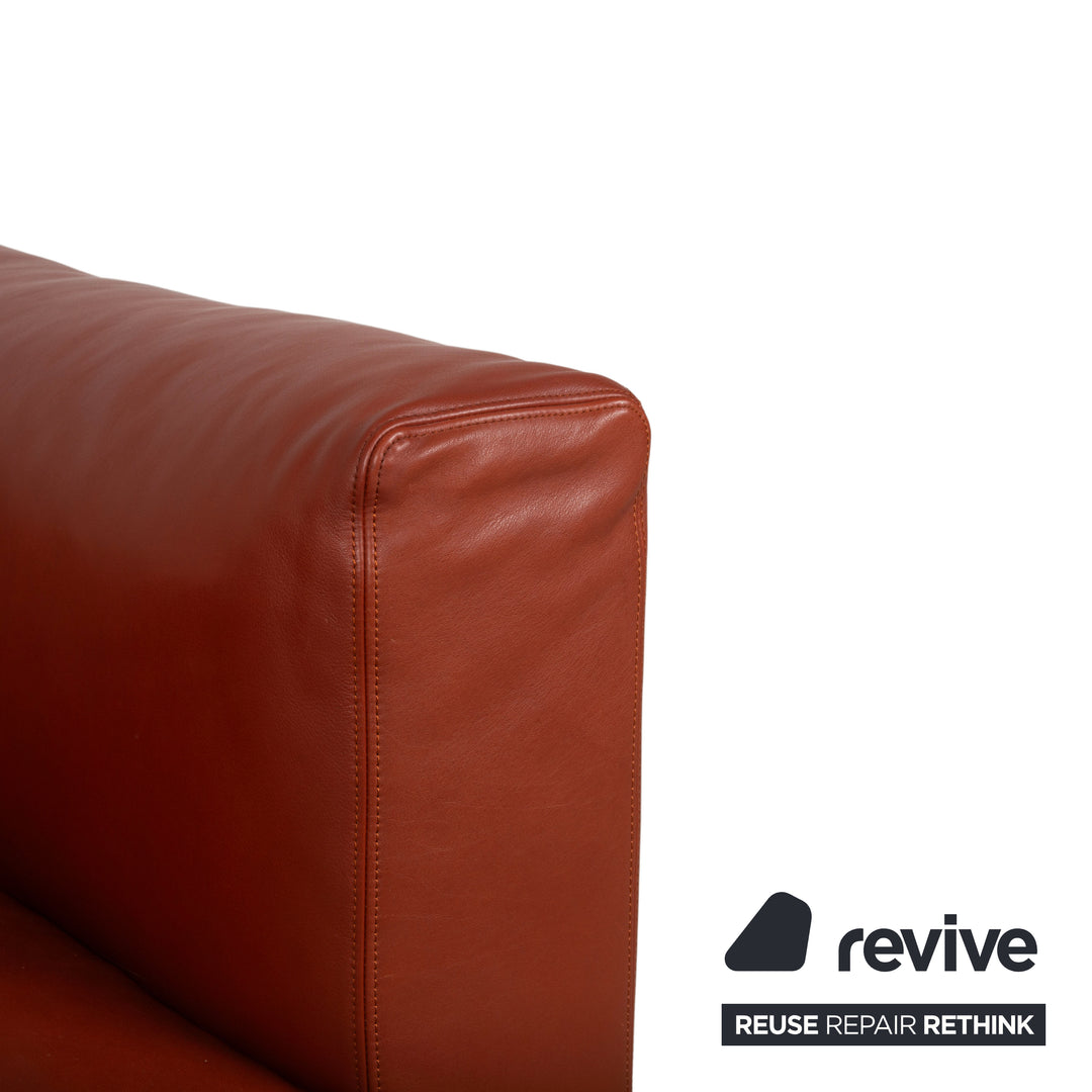 Walter Knoll Living Landscape Garnitur 3x 755 Leder Sessel Rot Terracotta