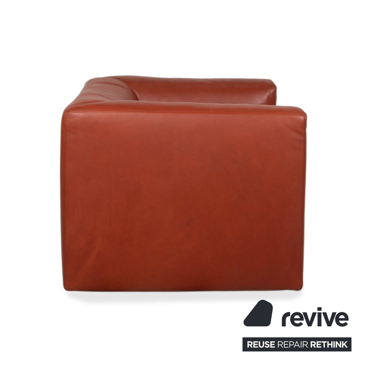 Walter Knoll Living Landscape Garnitur 3x 755 Leder Sessel Rot Terracotta