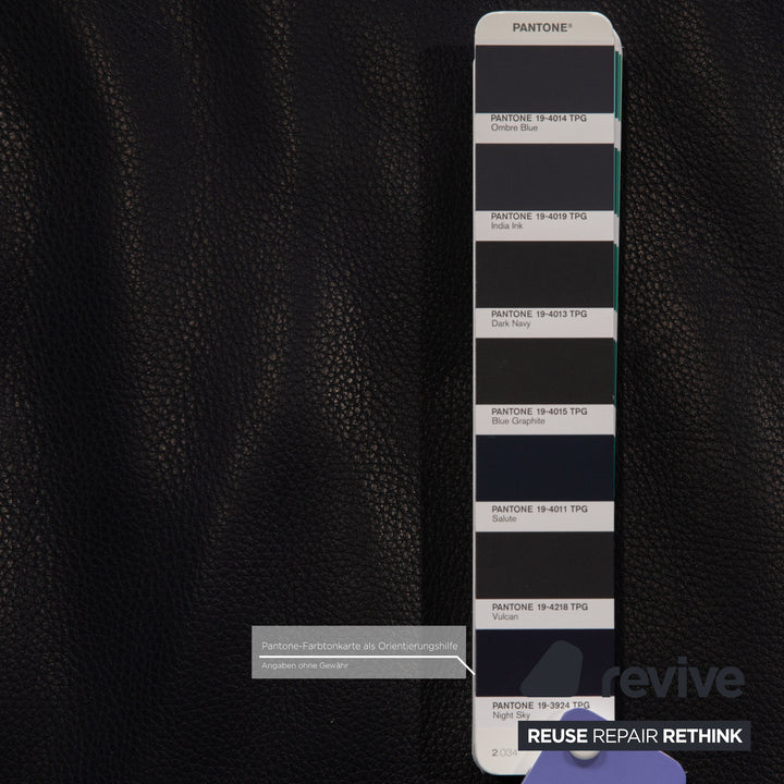 Walter Knoll Living Platform leather two-seater blue dark blue sofa couch function