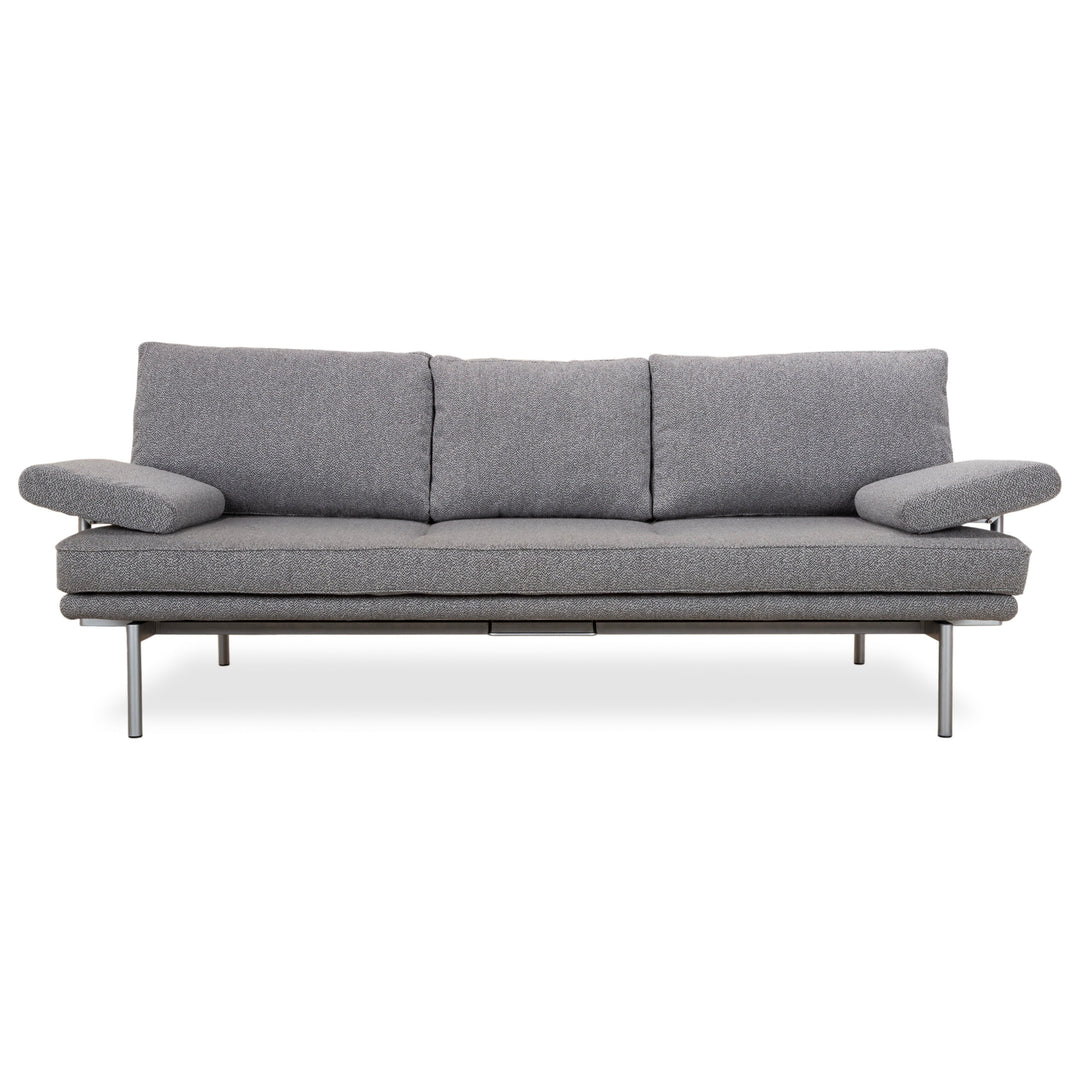 Walter Knoll Living Plattform Stoff Dreisitzer Grau Sofa Couch manuelle Funktion