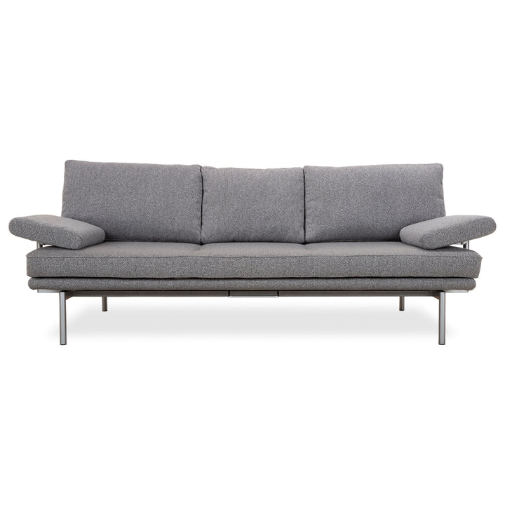 Walter Knoll Living Plattform Stoff Dreisitzer Grau Sofa Couch manuelle Funktion