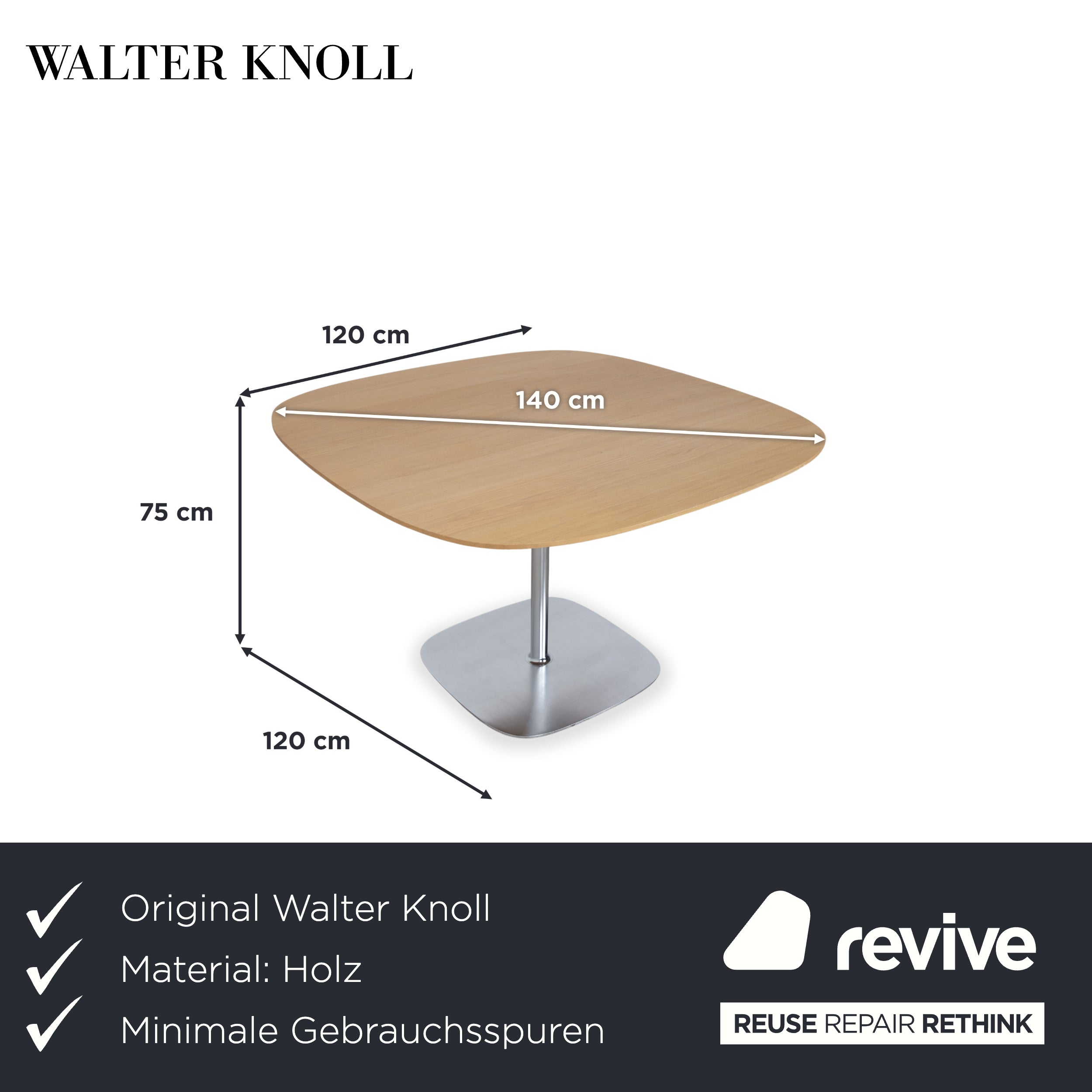 Walter Knoll Lox Holz Esstisch Braun Esszimmer