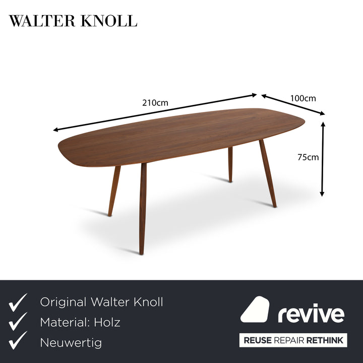 Walter Knoll Moualla Holz Esstisch Braun