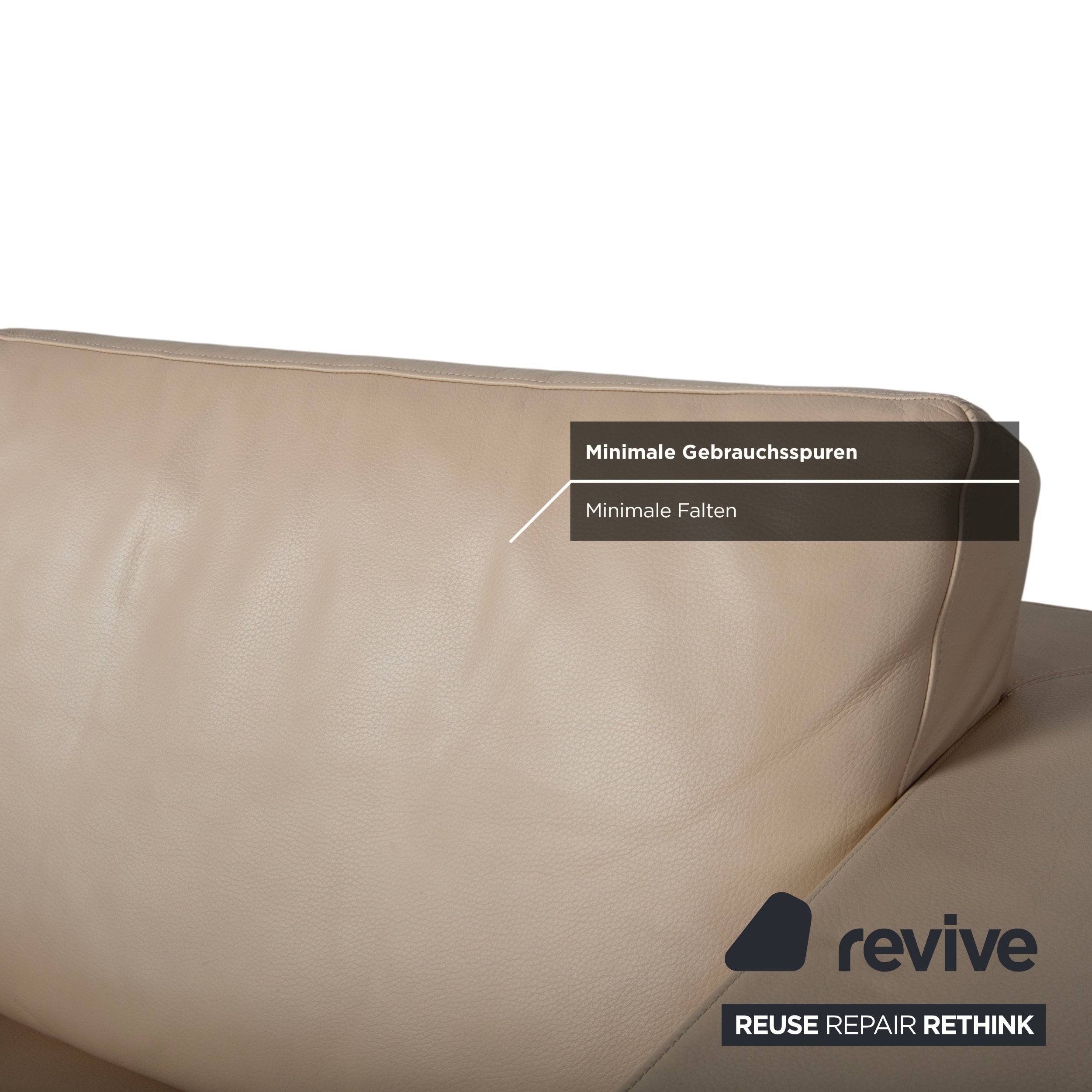 Walter Knoll Nelson Leder Sessel Creme Beige