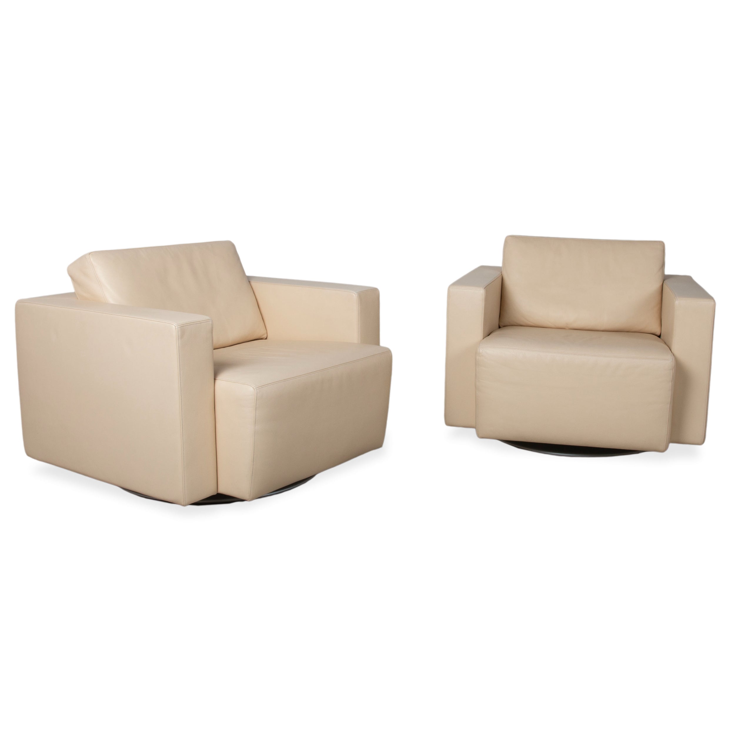 Walter Knoll Nelson Leather Armchair Cream Beige