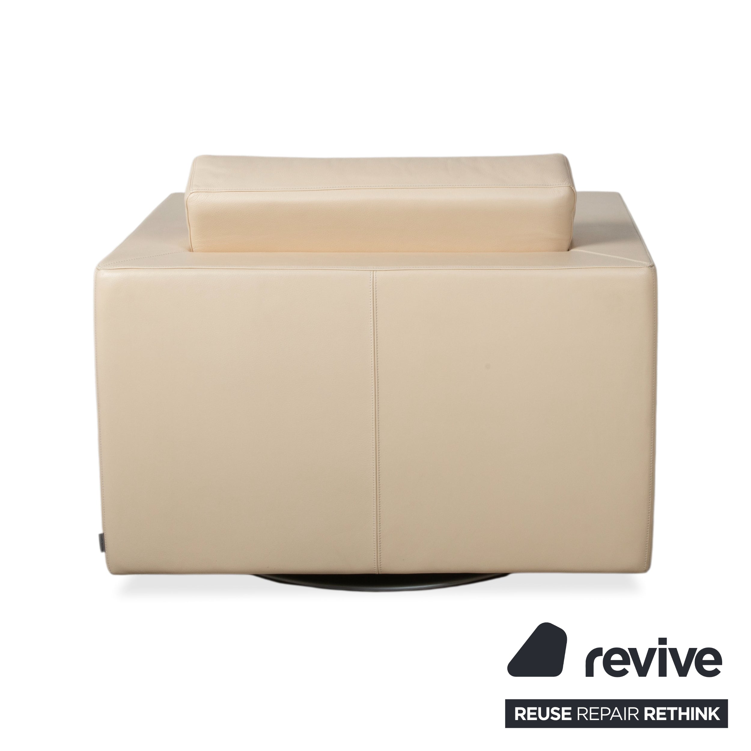 Walter Knoll Nelson Leather Armchair Cream Beige