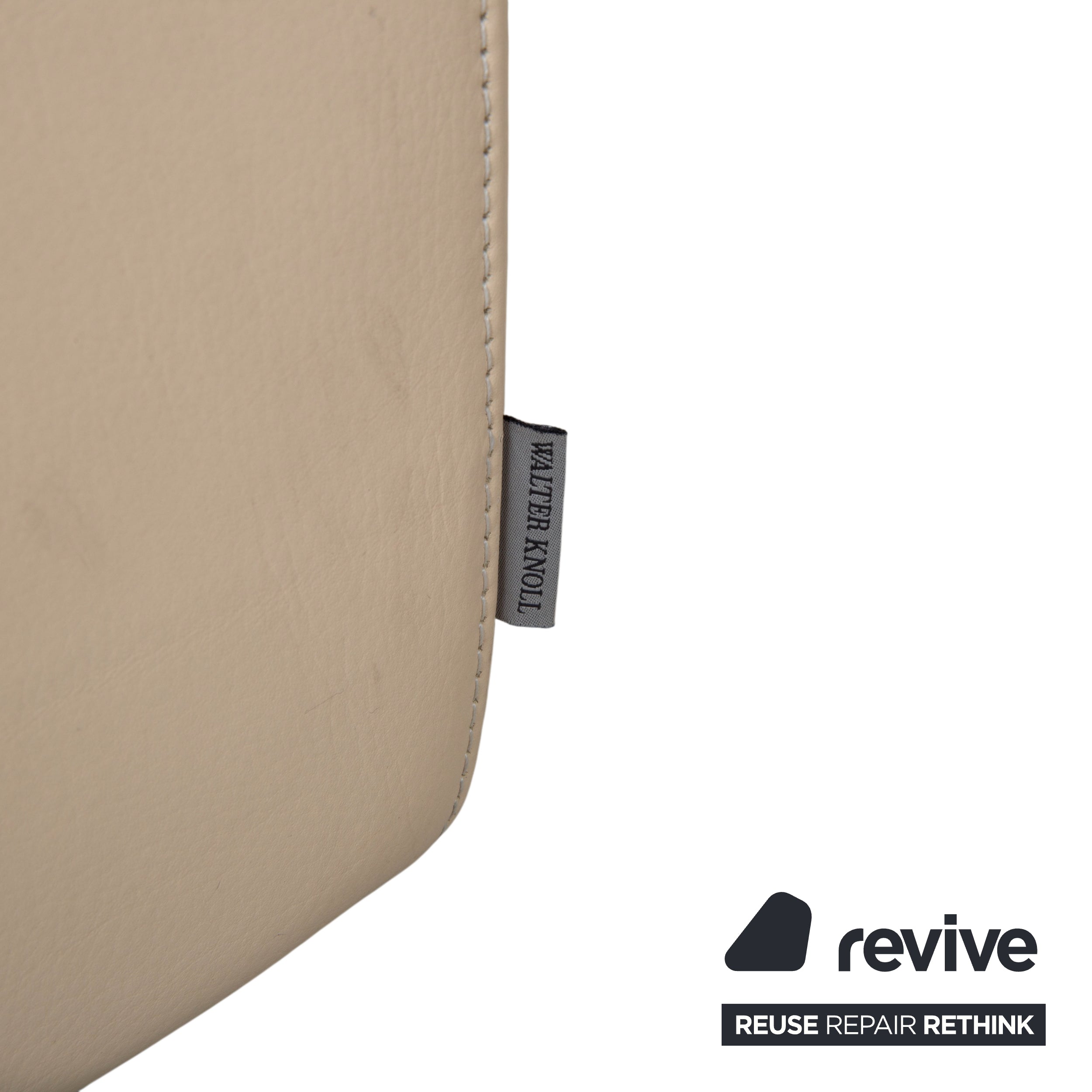 Walter Knoll Nelson Leder Sessel Creme Beige